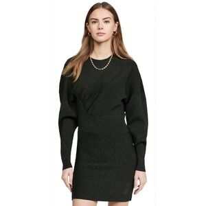 GANNI MELANGE KNIT MINI DRESS